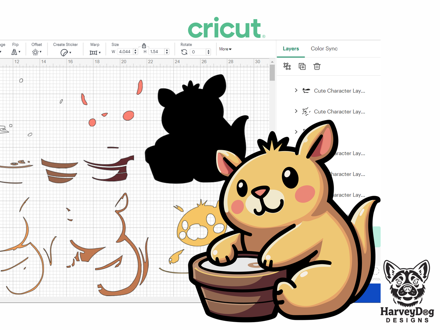 FREE Cute Character SVG Cut File + PNG Print File FREE DOWNLOAD