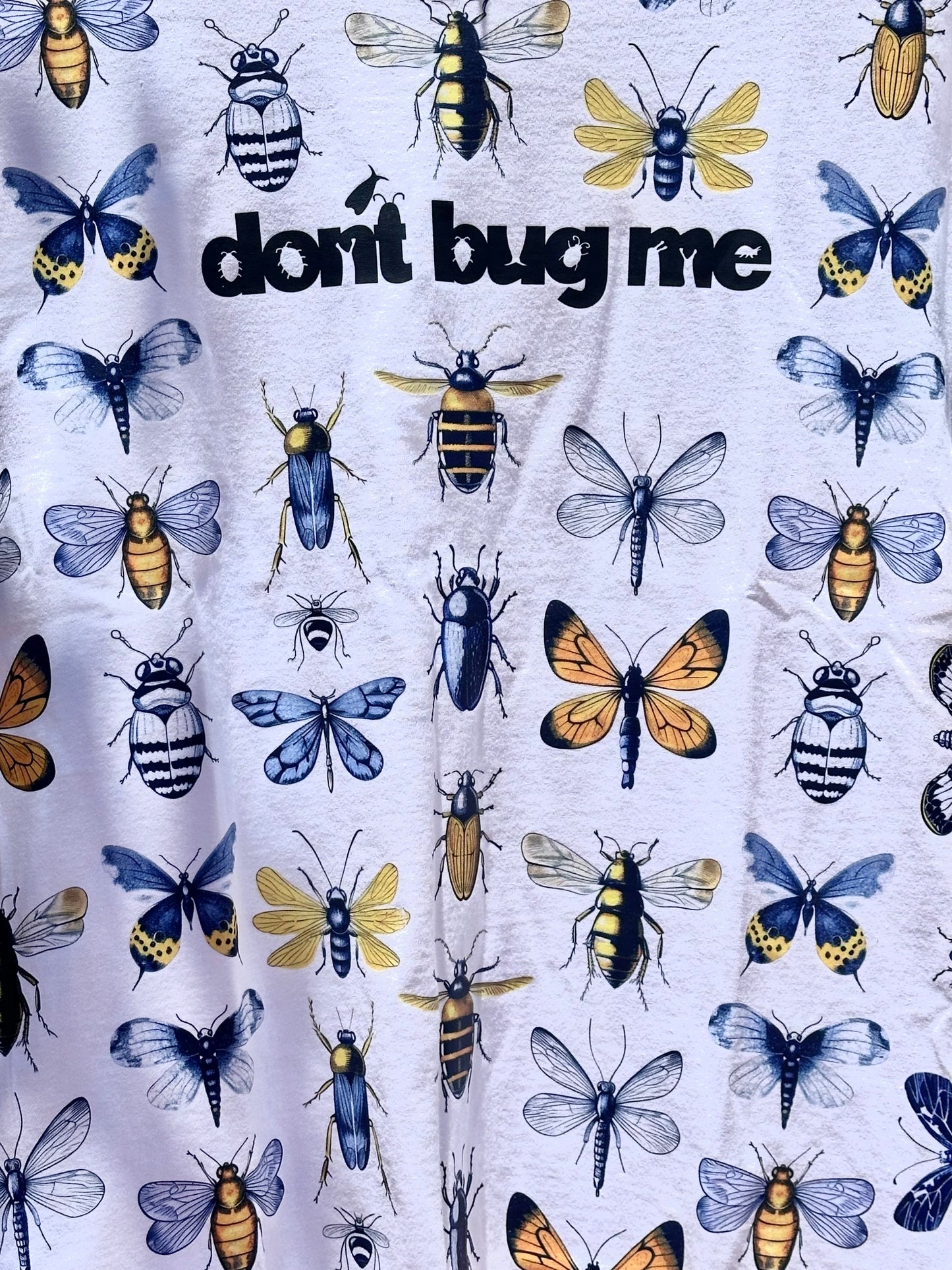 "Don't Bug Me" Stunning Handcrafted Bugs T-Shirt for Adults