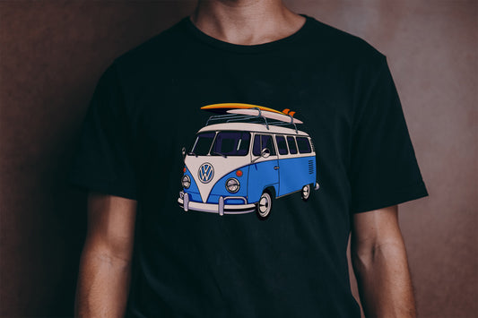 Classic VW Split Screen Camper Custom DTF Design - High Quality DTF Print on Cotton