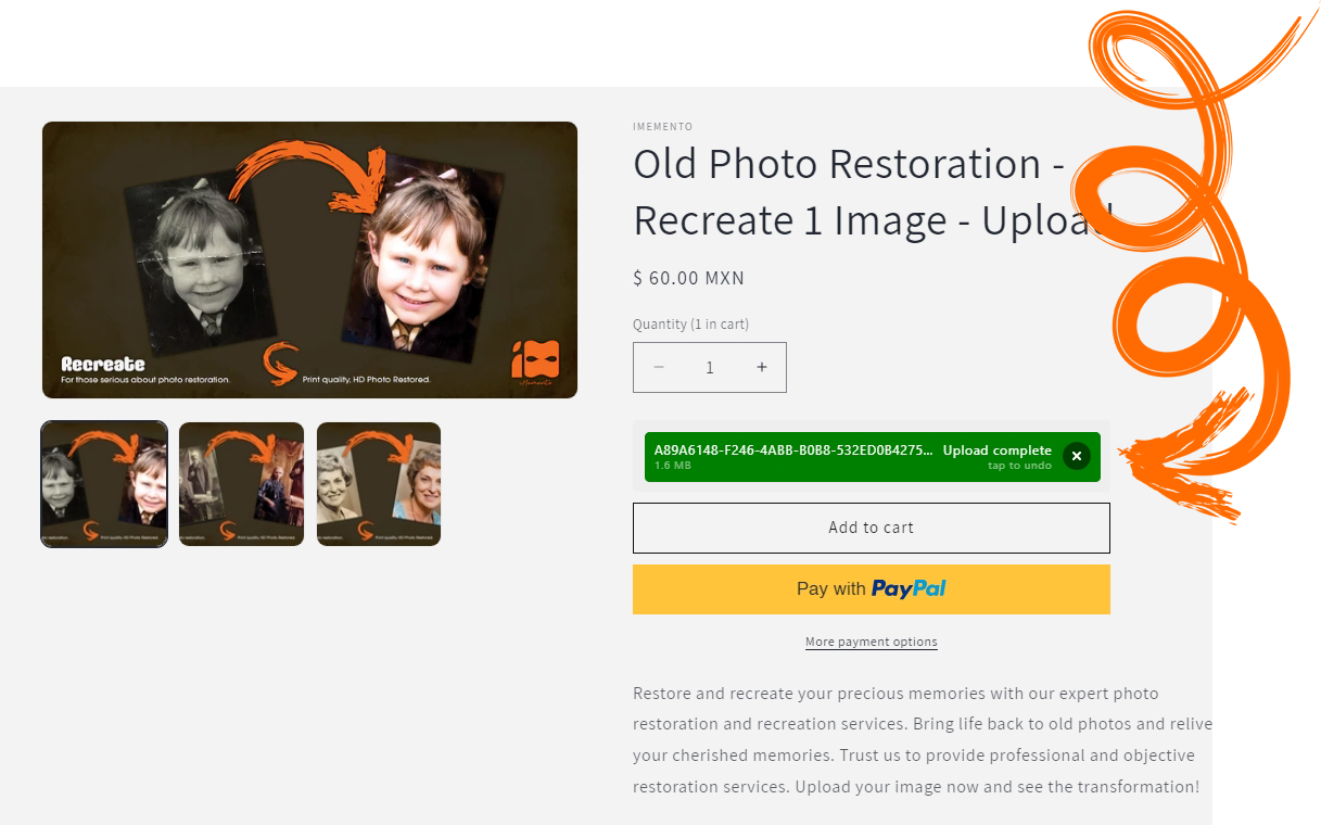 Old Photo Restoration - Recreate 1 Image - Upload Intro Offer $2.99USD