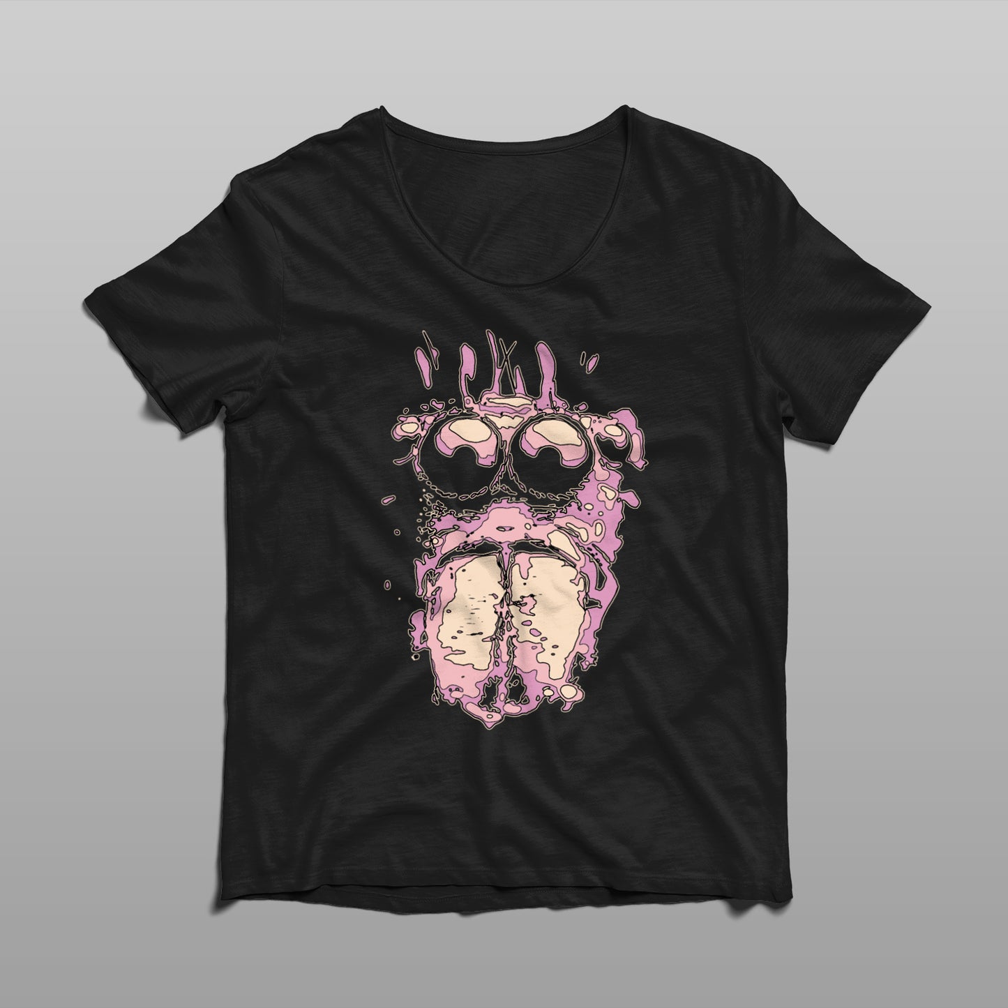 Macro Jumping Spider T-Shirt - Signature Design 004-Retro Pink Womens