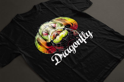 Macro DragonFly T-Shirt - Signature Design 002 Mens