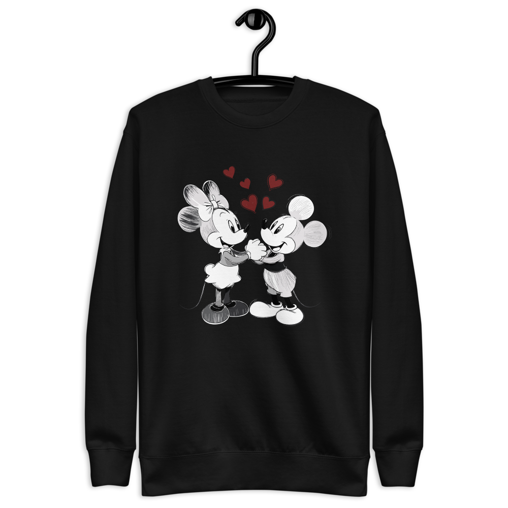 1928 in Love Sketch Mickey Mouse SVG, Minnie Mouse PNG, LOVE Beautiful Illustration, Vintage Mickey png, Vintage Minnie png, 300pdi download, dtf enhanced.